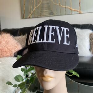 Unisex black Baseball Hat BELIEVE